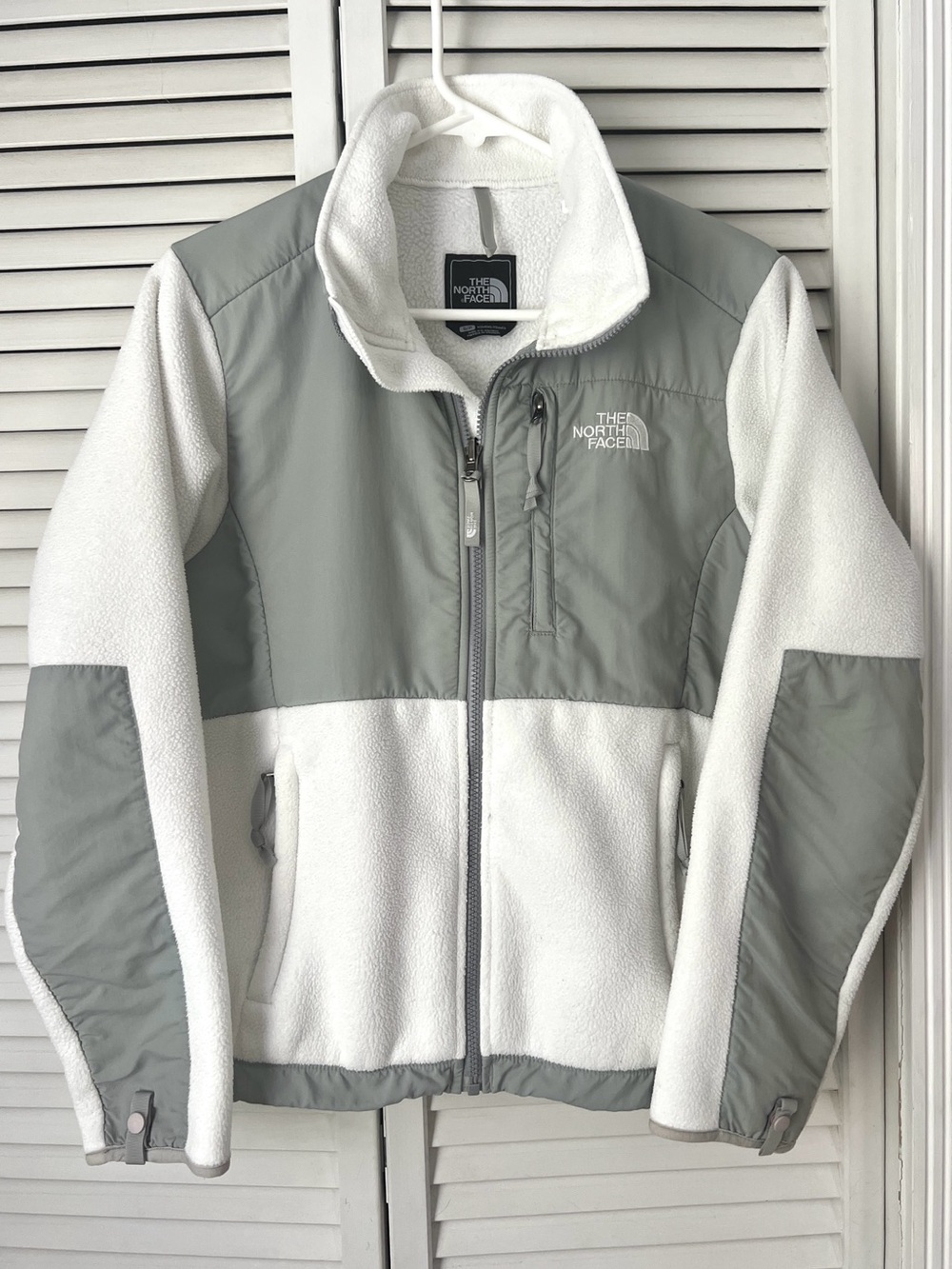 The North Face Women’s Denali Fleece Jacket White/Grey